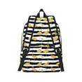 thumbnail image 3 of Balery Gold Flamingo Vintage Canvas Backpack for Men and Women - Large Capacity, Durable Travel Laptop Bag for School, Work, Hiking, and Outdoor Activities, 3 of 7