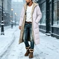 thumbnail image 6 of Smupbvky Mens Long Puffer Coat Hooded Fuzzy Fleece Lined Zip Up Jacket Winter Trendy Casual Warm Outerwear (S, White), 6 of 6