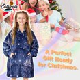 thumbnail image 4 of Catalonia Oversized Blanket Hoodie Sweatshirt for Kids, Wearable Fleece Pullover with Large Front Pocket, Teen Boys Girls Gift, 4 of 6