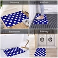 thumbnail image 5 of Pofeuu Navy And White Polka Dot Print Flannel Doormats Rug16"x24"Rug Washable Doormats Indoor Outdoor Rugs for Layered Front Door Mats, Porch, Kitchen, Entryway, 5 of 7