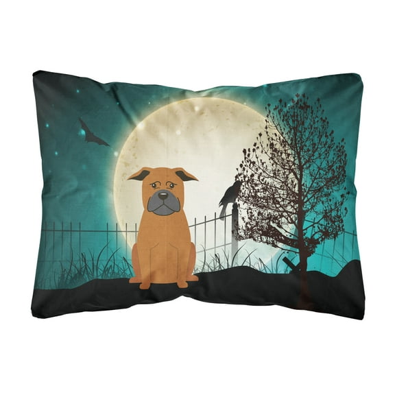 Halloween Scary Chinese Chongqing Dog Canvas Fabric Decorative Pillow