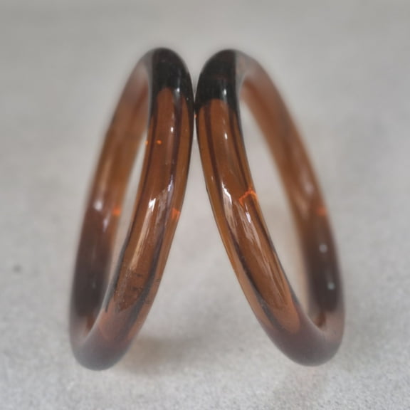 Handmade Coffee Color 2 PCS Classic Crystal bangle bracelet For Girls Made In India High Quality Crystal Bangles Set For Girls And Women