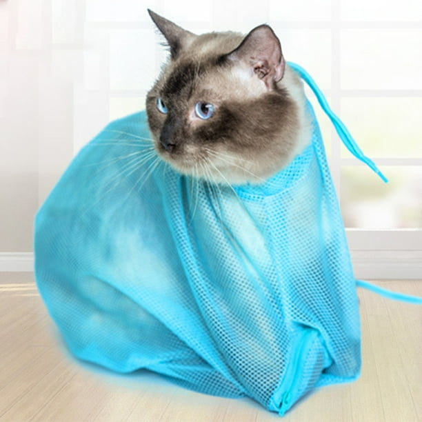 Sijiali Multifunction Pet Cats Anti Scratch Bite Grooming Trimming Bathing Restraint Bag Walmart Com