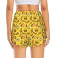 thumbnail image 2 of Lsque Fast Food 1 Printed Women's Running Shorts with Liner Pockets,Elastic Quick Dry Workout Athletic Gym Yoga Shorts,Womens High Waist Shorts-X-Large, 2 of 9