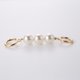 thumbnail image 5 of Accesorios Cadena para Bolso Hebilla Anillo Metal Perla Cadena Extensión Hebilla Ocho Caracteres Accesorios para Correa Hombro para Bolso Mujer (C) No. 3 Oro Perla TXW # 528384.03, 5 of 9