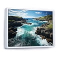 thumbnail image 2 of Designart "Australia Coastal I" Coastal Floater Framed Wall Art Print, 2 of 7