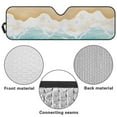 thumbnail image 6 of Uorisanigo Beach Print Windshield Sun Shade, olorful Sun Visor Aluminum Foil Sunshade Interior Accessories, Car Windshield Sunshade for Jeep Wrangler JL JLU 2018-2024 & JT, Keep Your Car Cool, 6 of 7