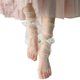 thumbnail image 1 of Medias de tul de malla de perlas con lazo de cinta de calcetines tobilleros transparentes ultrafinos para mujer, 1 of 5