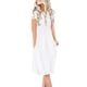 thumbnail image 2 of Vestido de verano casual de manga corta para mujer, vestido de cintura imperio con bolsillos, 2 of 5