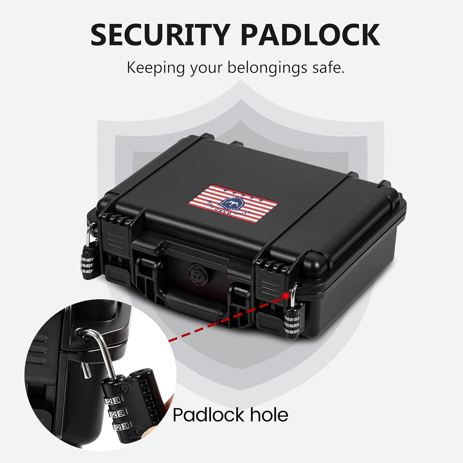 Sig Sauer P322/P365 Waterproof Lockable Hard Pistol Case with Pre-Cut Foam, TSA Approved Travel Case Not for Optics