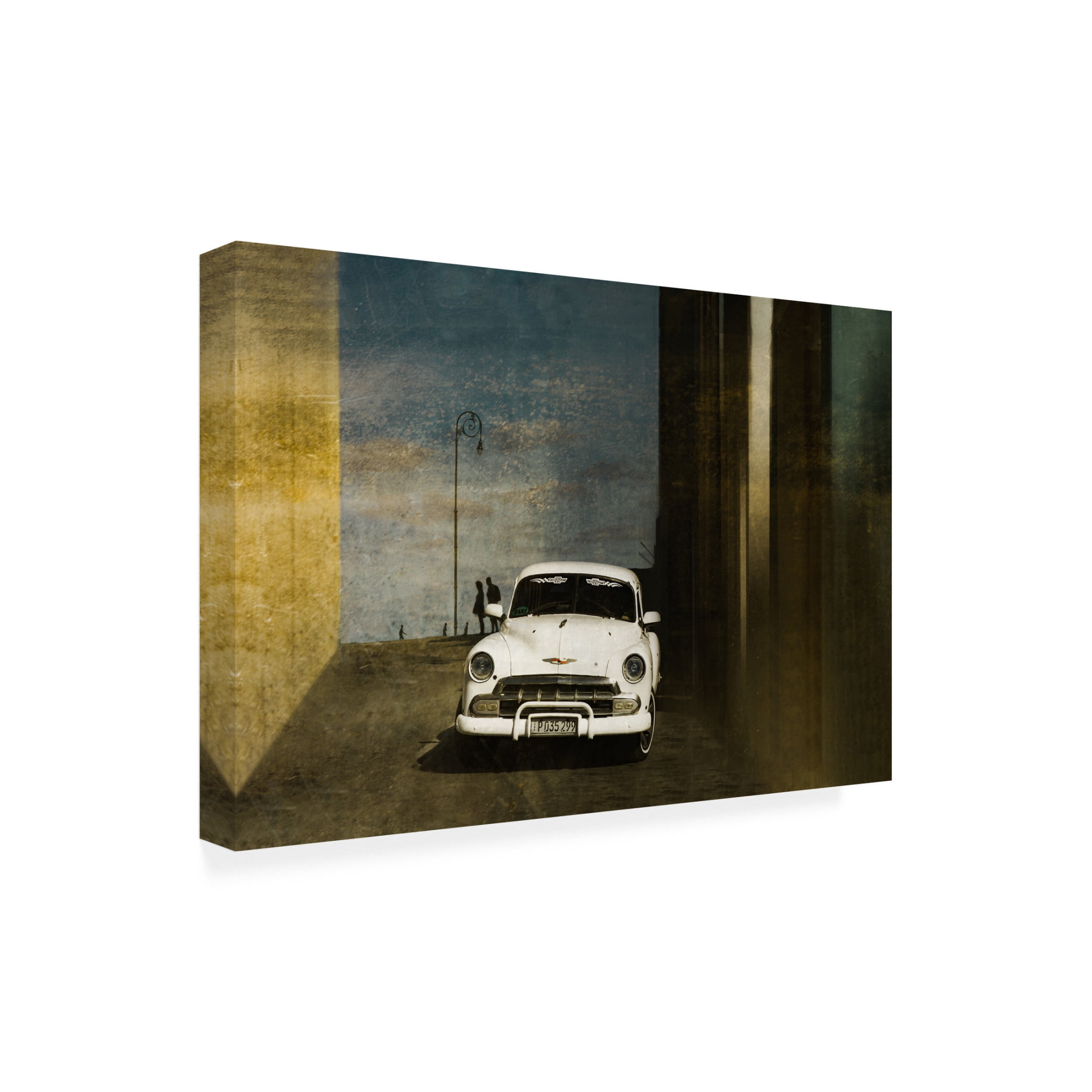 Trademark Fine Art Inge Schuster A White Car In Havanna Canvas Wall Art