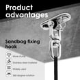 thumbnail image 3 of AEVXKHI 2 Pack Ceiling Swing Mount, Stainless Steel 360° Swing Hangers, Free Swivel Swing Hooks for Yoga Swing, Indoor Outdoor Swing Set, Porch Swing Hanger Hook, 3 of 10