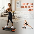 thumbnail image 6 of Signature Fitness 31" Adjustable Aerobic Step Platform with 4 Height Risers, Non-Slip Fitness Stepper for Home Gym Cardio & Strength Training, Multicolor, 6 of 7