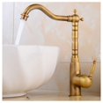 thumbnail image 5 of Grifo de lavabo retro, grifo de lavabo único, grifo de baño, grifo de lavabo de cerámica, 5 of 5