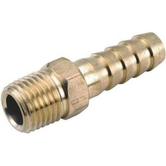 Pipe Fittings, Barb Insert, Lead-Free Brass, 3/8 Hose x 1/8-In. MPT