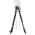 thumbnail image 6 of Little Giant Ladder Systems Adjustable Safety Cage Platform Ladder, 14 ft, Fiberglass Multi color, 6 of 8