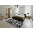 thumbnail image 4 of Ahgly Company Indoor Rectangle Patterned Charcoal Black Area Rugs, 6' x 9', 4 of 6