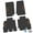 Black w/ Orange Insert, variant on Flextread Floor Mats for 07-13 Jeep Wrangler JKU 4-Door - Mopar Licensed Factory Fit - Purple w/ Sahara Insert - 100% Made in USA