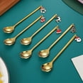 thumbnail image 4 of Ongmies Christmas Coffee Spoons, Stainless Steel Long Handle Tea, Coffee, And Ice Spoon Set - Creative Design With Christmas Gift Box, Perfect For Holiday Gifting, Christmas Decorations Indoor, 4 of 8