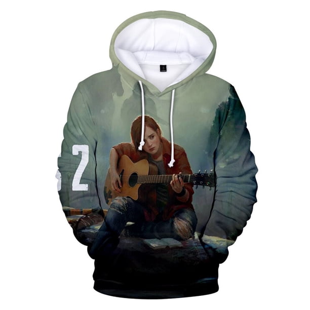 The Last of Us Anime Joel Ellie Cosplay Sudadera con capucha 3D Imprimir Traje Chaqueta Sudadera con capucha Sudadera Otoño Jersey Jersey08S Deng Xun unisex