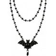 thumbnail image 2 of Top-kevin Gothic Bat Necklaces Moon Cross Necklaces Black Crystal Chain Halloween Black Pendant Choker Halloween Jewelry for Woman, 2 of 8