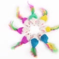 thumbnail image 3 of 2PCS Cat Mouse Toy Interactive Plush Feather Cat Toy Cat Chew Toy Cat Sound Toy, 3 of 10
