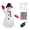 Off-White, variant on LAZIOEGR 8FT Tall Christmas Inflatable Snowman Outdoor Yard Decoration, EU Plug 220V, Prelit LED