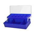 thumbnail image 3 of colaxi Fishing Tackle Box Lure Box Multi Grids Tackle Tray Double Layer Sturdy Tool Box for Lures Lines Hooks Gear Storage Container Blue, 3 of 9