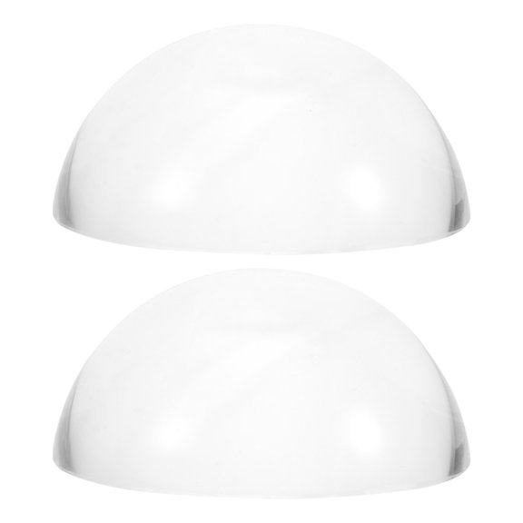Pretyzoom Painting Calligraphy Paperweights Crystal Dome Weights Transparent 2Pcs