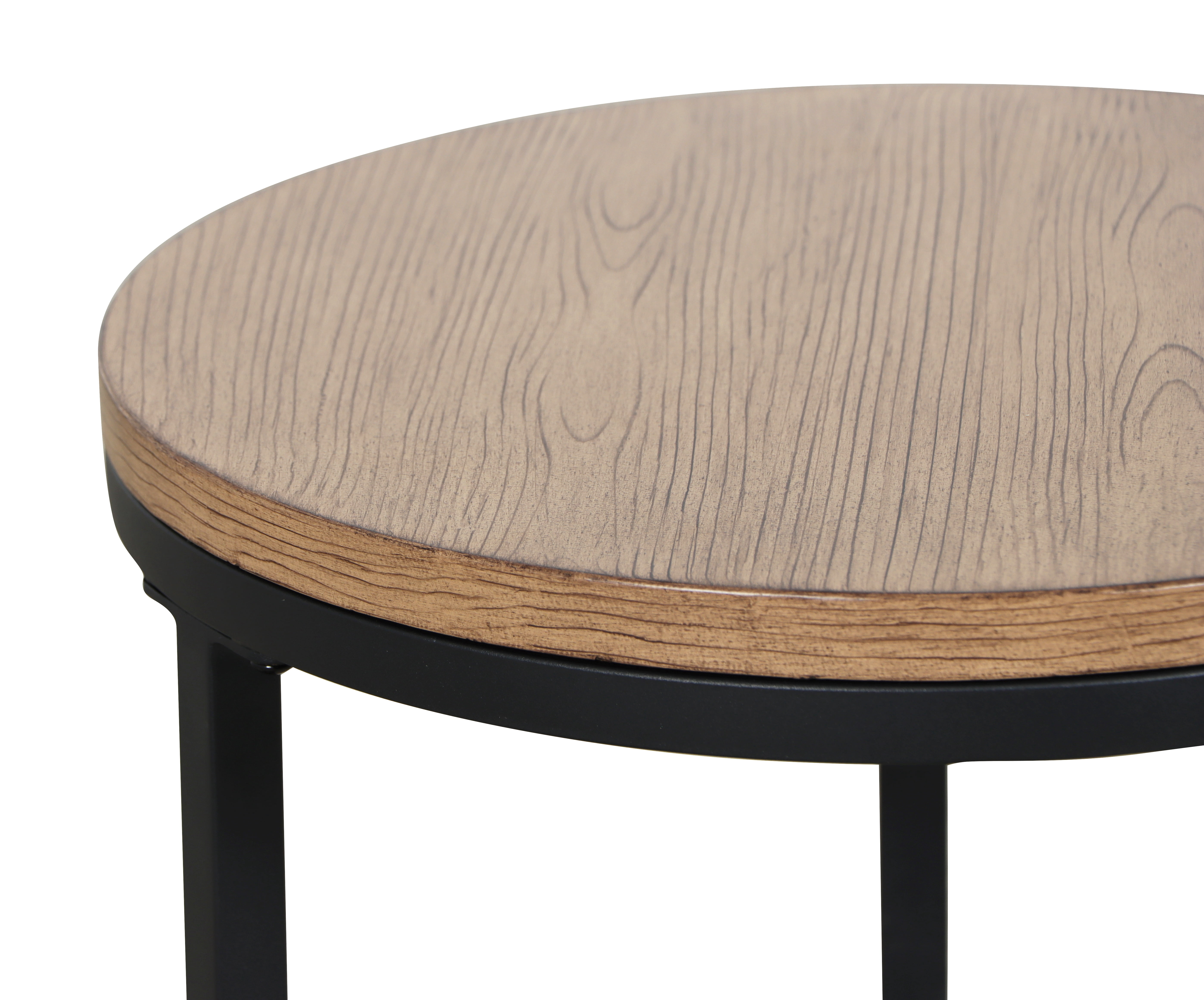 Better Homes & Gardens Marlow Outdoor 2pk Patio Nesting Tables, Black
