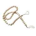 thumbnail image 2 of D-GROEE Beads 37.5in Wood Bead Garland Rustic Country Decor Prayer Nordic Beads Big Wall Hanging Decor, 2 of 7
