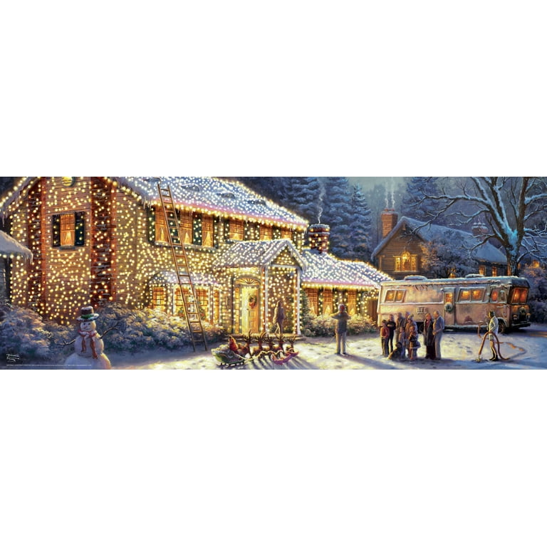 Ceaco - Thomas Kinkade - Holiday - Cinderella Bringing Home The Tree - 1000  Piece Jigsaw Puzzle