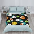 thumbnail image 4 of Sport Basketball Soccer Football Baseball Throw Blanket Soft Bed Bedding Warm Cozy Plush Flannel Fleece Blankets Gifts for Boys Teens Men, Sofa Couch Bedroom Home Decor, 80"x60", 4 of 6