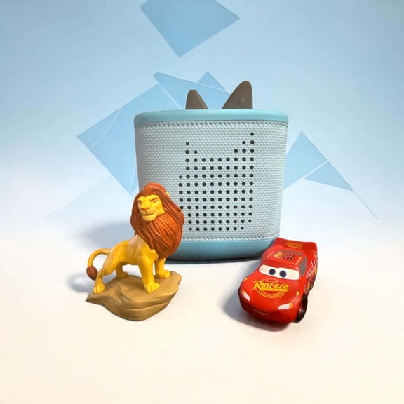 Tonie Toniebox 2 Audio Player 3 with Lightning McQueen, Simba, Portable Speaker, Sky Blue