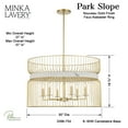 thumbnail image 5 of Minka Lavery - Park Slope - 6 Light Pendant with Faux Alabaster Ring 18.75, 5 of 6