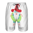 thumbnail image 4 of Yiaed Hello Summer Gnome 2 Print Men's Swim Trunks with Lining Quick Dry Sports Shorts Beach Shorts Boardshorts-Large, 4 of 5