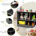 thumbnail image 4 of GVN Kids 2-Shelf Bookcase 5-Cube Wood Toy Storage Cabinet Organizer-Gray, Toy Organizers and Storage for Kids, Boys, Girls, Nursery, 4 of 8