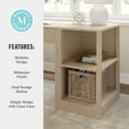 thumbnail image 6 of Martha Stewart Home Office Modular 2 Tier Bookshelf in Light Natural, 6 of 11