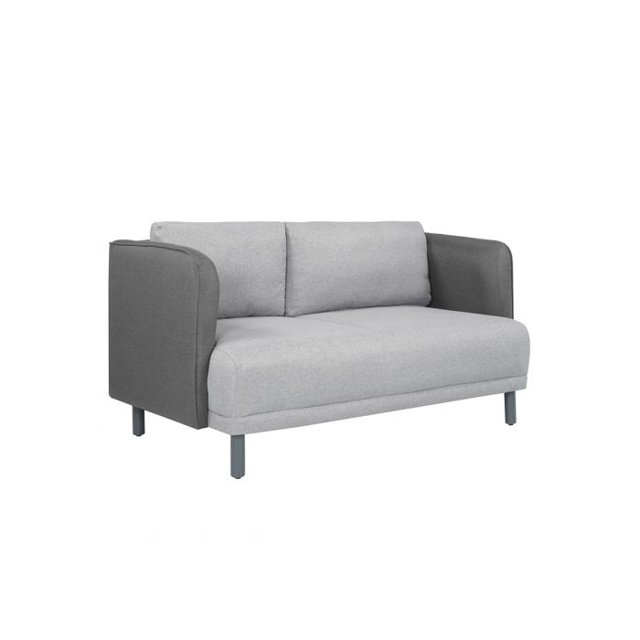 Sofá 2 cuerpos Ruvalcaba - Gris Weik Contemporáneo
