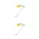 thumbnail image 3 of Soidarity 10 piezas de señuelos de pesca falsos, cebos artificiales vivos, atracción portátil, equipo personalizado, para exteriores, cabeza Type3 NO3 Soidarity CBP504410, 3 of 6