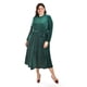 thumbnail image 1 of Vestido midi de terciopelo Roman Fashion Verde oscuro 36 Tallas Extras, 1 of 7