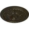 thumbnail image 3 of 28"OD x 2 3/4"P Stockport Ceiling Medallion (Fits Canopies up to 6 1/4"), Hand-Painted Stone Hearth Crackle, 3 of 6