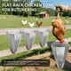 thumbnail image 2 of Cono para Pollos, Cono de Retención de de Acero Inoxidable con Guantes de Seguridad, Diseño de Espalda , para Gallinas Ponedoras, Pollos de Engorde B, 2 of 6