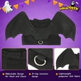 thumbnail image 7 of TETOU Dog Halloween Costume, Halloween Bat Fairy Wings Pet Harness Costumes for Dogs Cats Halloween Party - Black,L, 7 of 7