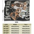 thumbnail image 4 of Kevin Rock Rapper Gates Blanket Soft Cozy Lightweight Warm Throw Blanket Bedroom Sofa Decorations All Seasons Blankets 60"X50", 4 of 6