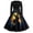 Black #013, variant on Halloween Dresses for Women Bone Hepburn Crew Neck Classic Dresses Spider 1950s Long Sleeve Spooky Swing Dress with Belt 2XL