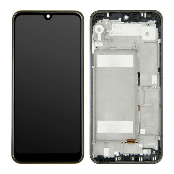 Replacement LCD Display Touch Screen Digitizer Assembly With Frame For LG Q60 X525WA - Black