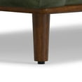 thumbnail image 6 of Morrison 72-inch Mid-Century Modern Sofa in Moss Green Genuine Leather, 6 of 13