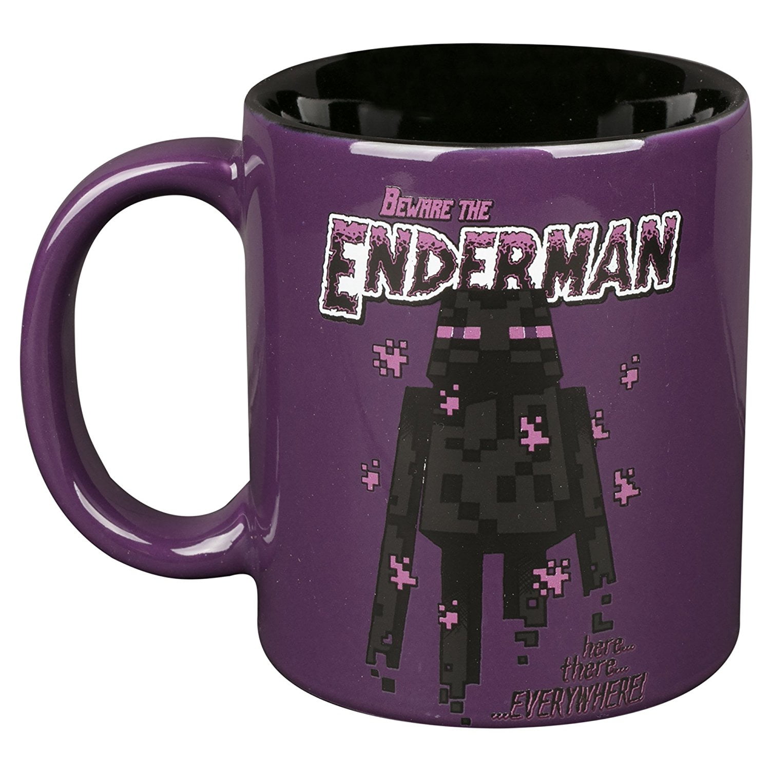 Minecraft Enderman Eyes Black Mug