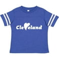 thumbnail image 3 of Inktastic Cleveland Heart Solid White Boys or Girls Toddler T-Shirt, 3 of 5